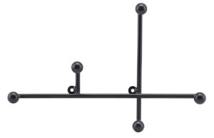 House Doctor Černý kovový nástěnný věšák Prea