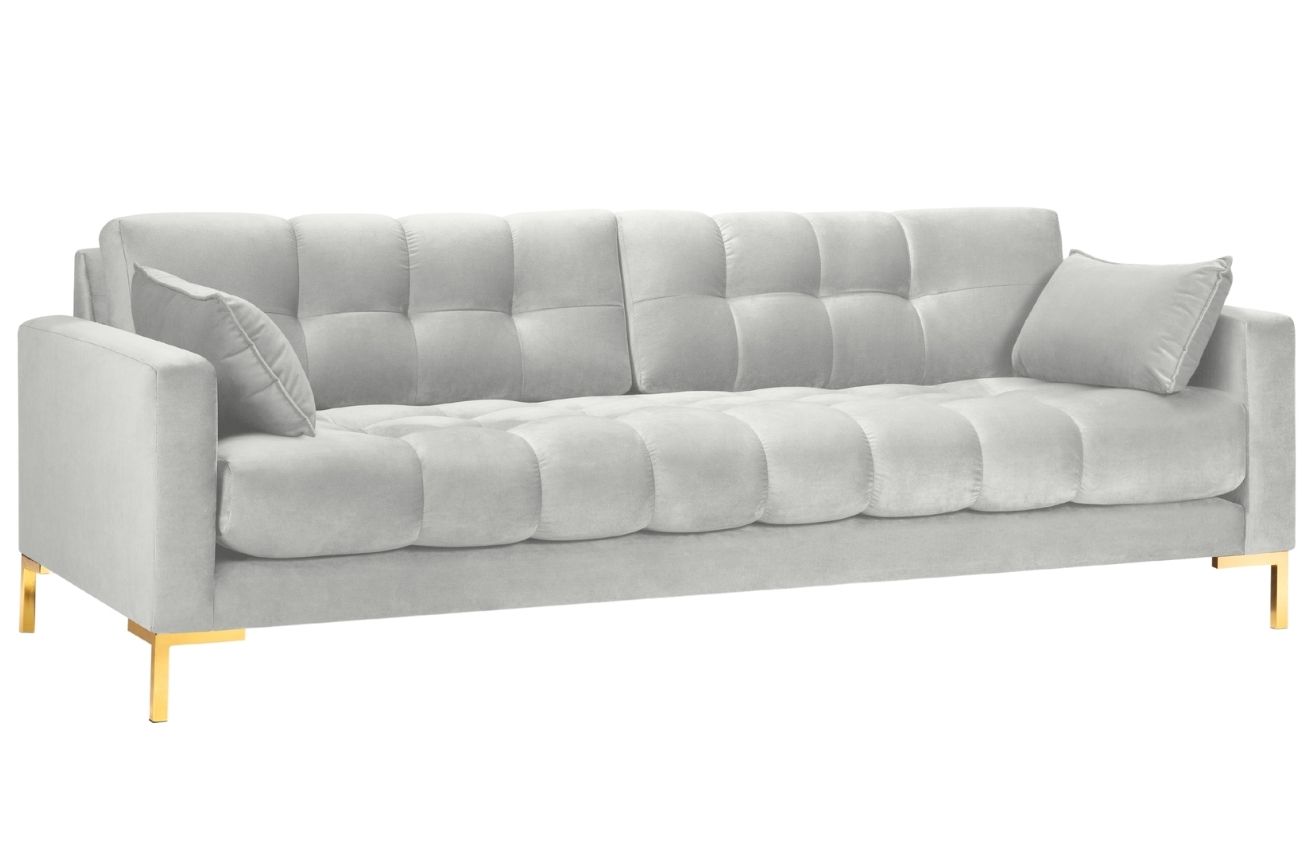 Micadoni Sametová pohovka Mamaia 217 cm