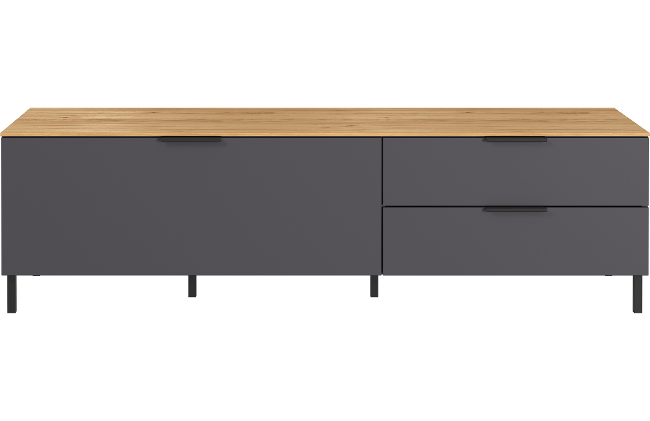 Germania Grafitově šedý TV stolek California 163 cm