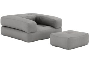 Karup Design Rozkládací křeslo Cube s podnožkou