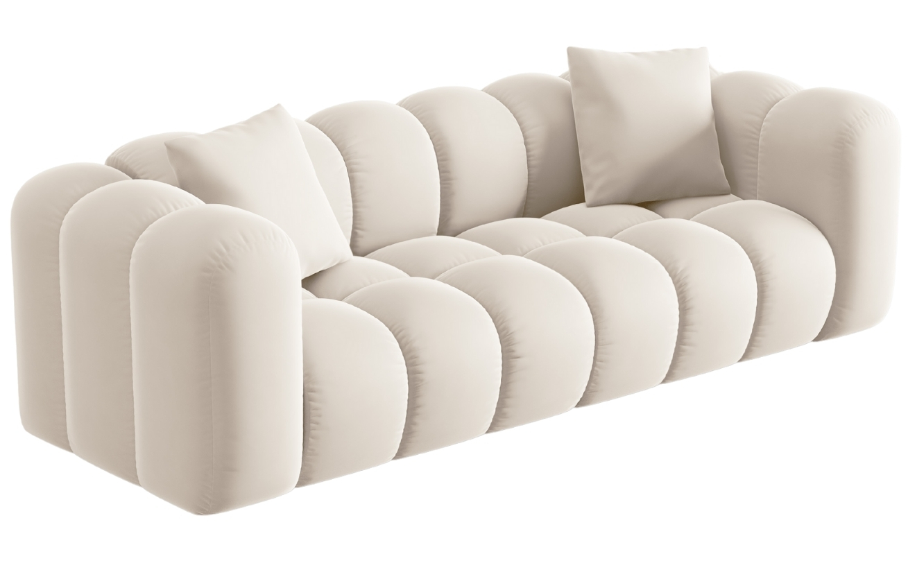 Windsor & Co Sametová pohovka Halley 242 cm