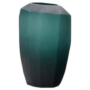 Zelená skleněná váza Kave Home Geonix 45