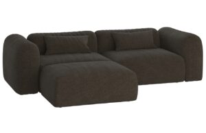 noo.ma Bouclé rohová pohovka Yaro 263 cm