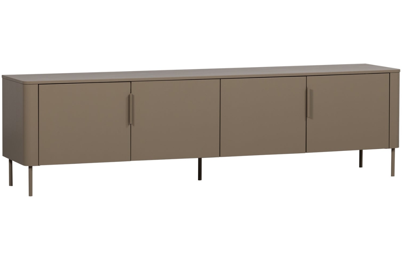 WOOOD Béžovohnědý dřevěný TV stolek Gunnar 200 x 44 cm