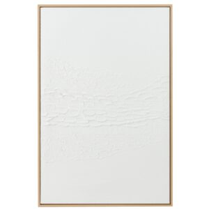 J-line Bílý abstrakní obraz Lauwra 80 x 120 cm