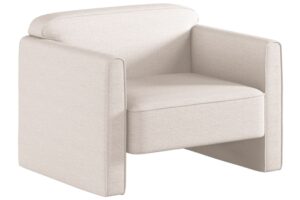 Světle béžové čalouněné křeslo MICADONI Abby