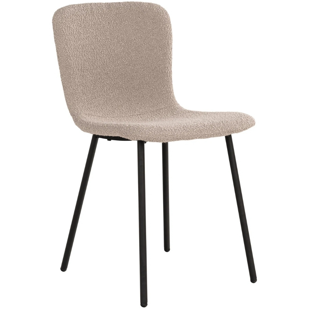Nordic Living Béžová jídelní židle Haldena