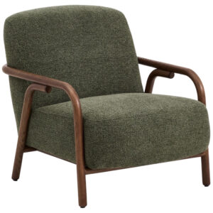 Kave Home Zelené čalouněné křeslo Sylo