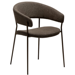 ​​​​​Dan-Form Hnědá bouclé jídelní židle DAN-FORM Reboot