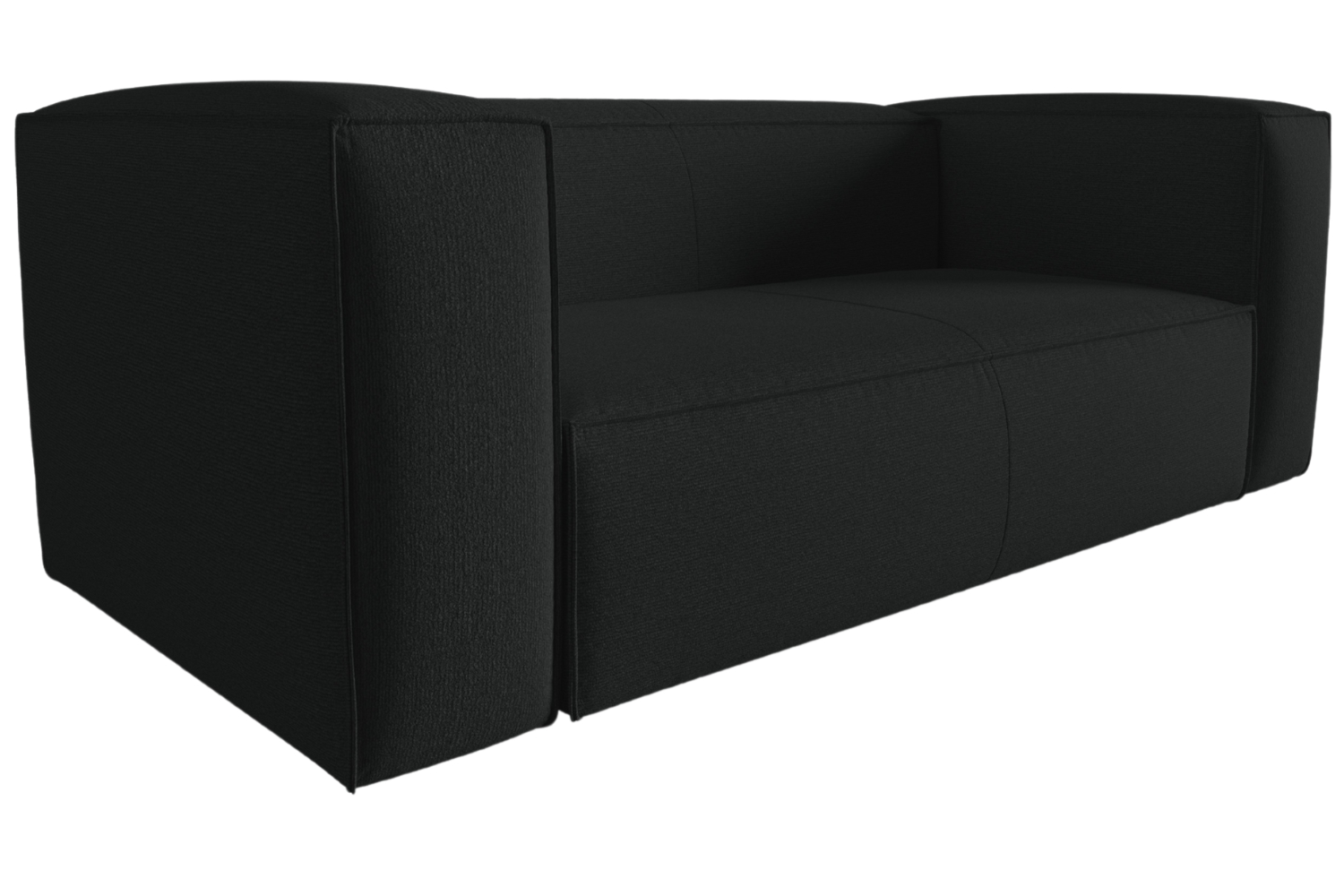 Cosmopolitan Design Antracitově šedá dvoumístná pohovka Mackay 150 cm