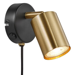 Nordlux Mosazné kovové nástěnné světlo Explore