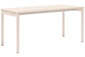 MDD Dřevěný pracovní stůl Ogi Y 140 x 60 cm s bílou podnoží