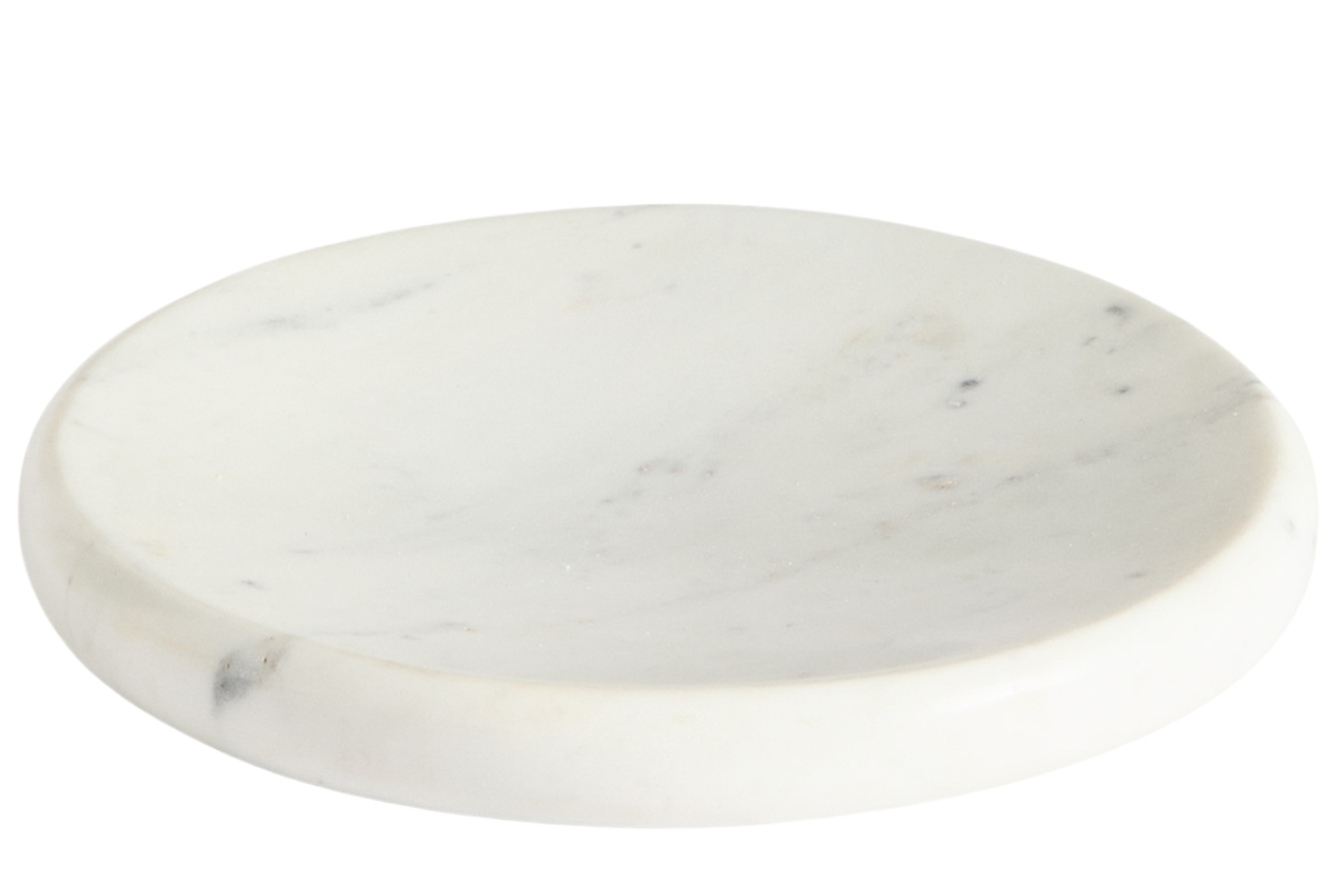 Kave Home Bílý mramorový podnos Obena Ø 25 cm