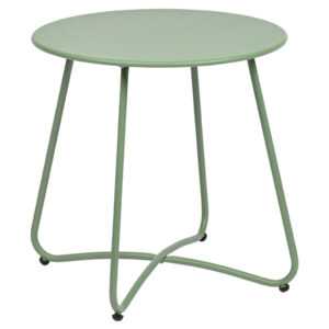 Bizzotto Zelený kovový zahradní stolek Austin ø 45 cm