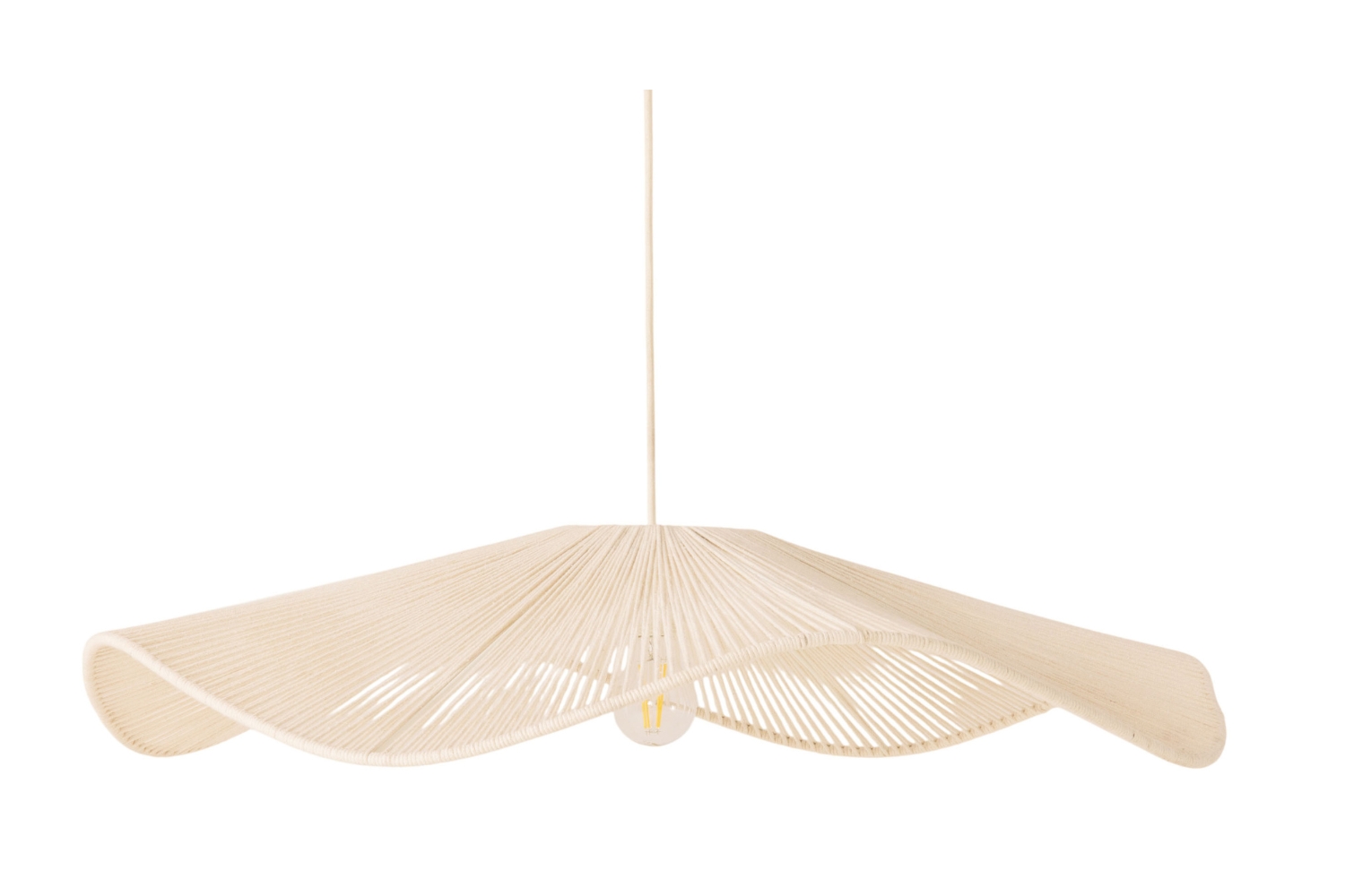 Micadoni Bílé závěsné světlo Palmier 78 cm