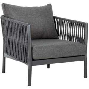 Bizzotto Tmavě šedé zahradní křeslo Florencia