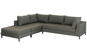 WOOOD Tmavě zelená rohová zahradní pohovka Sicilia 262 cm