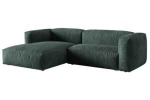 Micadoni Sametová rohová pohovka Martina 280 cm