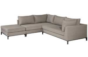 WOOOD Hnědá rohová zahradní pohovka Sicilia 262 cm